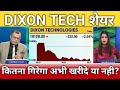 Dixon tech share और कितना गिरेगा?, dixon tech share latest news, dixon tech share anelysis 