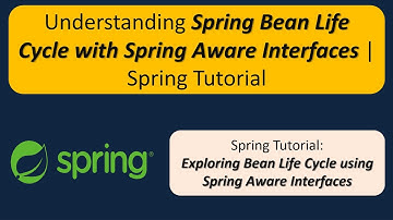 Understanding Spring Bean Life Cycle with Spring Aware Interfaces | Spring Tutorial