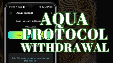 Aqua Protocol Withdrawal - How to Claim and Sell Your Aqua XP Tokens Now!
