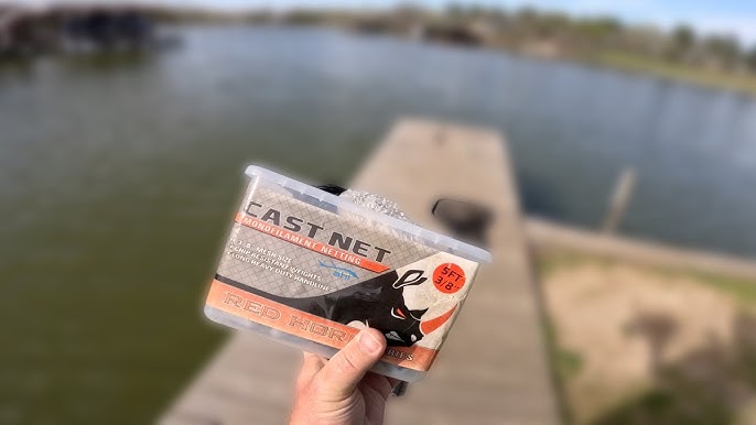 How to throw a 4 or 5ft foot cast net. Catch your own bait