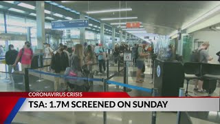 TSA screens record-breaking number of travelers Sunday