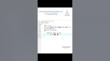 Print the given pyramid pattern in C programming