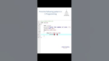 Print the given pyramid pattern in C programming