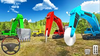 Heavy Excavator Stone Cutting 3D - Rock Mining Machines - Android Gameplay screenshot 2