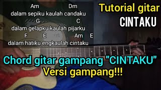 Chord gitar (Dalam sepiku kaulah candaku) - CINTAKU (TUTORIAL GITAR)