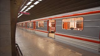 Czech Republic, Prague, metro ride from Flora to Želivského