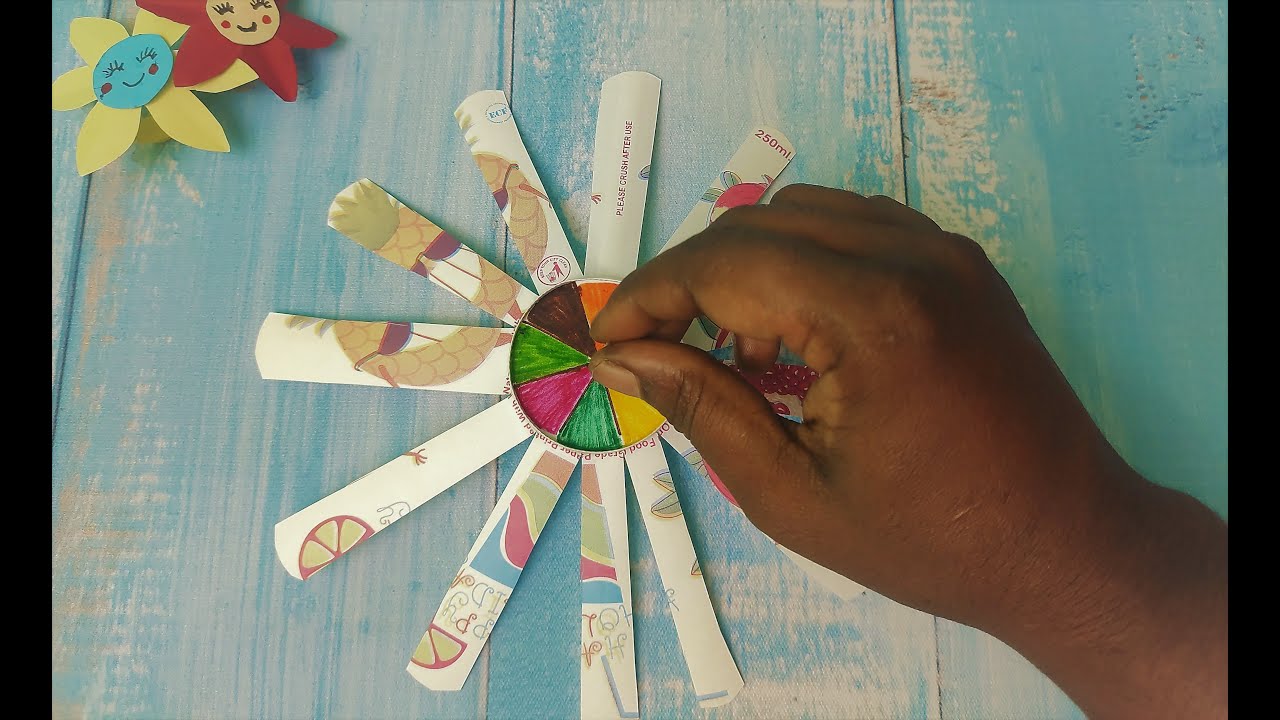 How to make paper cup spinner | DIY Paper cup spinning toy for kids ...