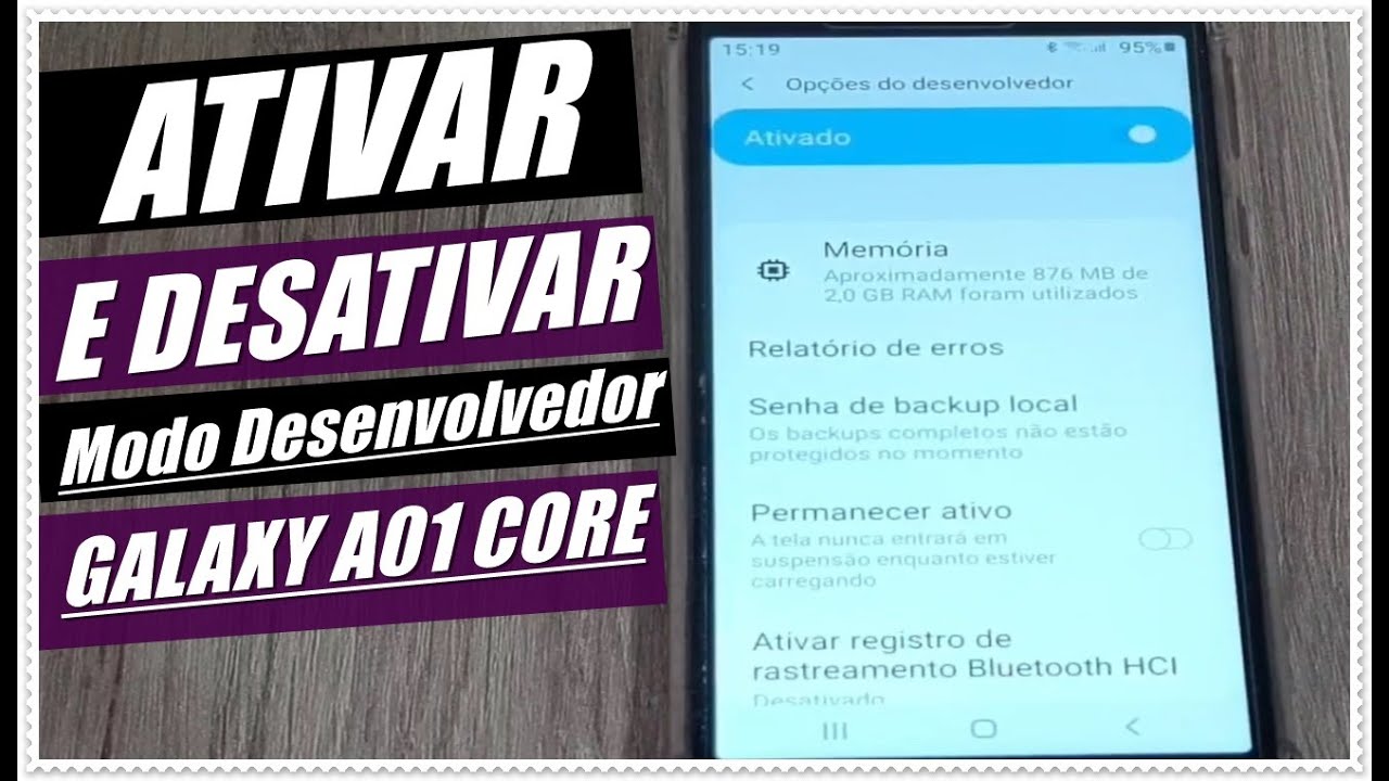 Como Ativar e Desativar o Modo Desenvolvedor No Celular Samsung Galaxy ...