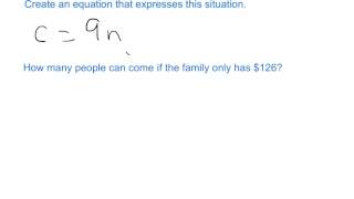 Creating and Solving Equations