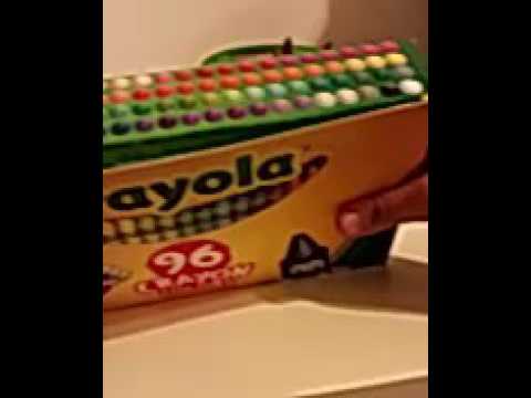 96 crayola crayons crazy youtube