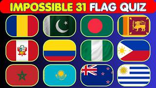 Only 1% Can Guess All 31 Flags 😱🌍 | World Flag Quiz