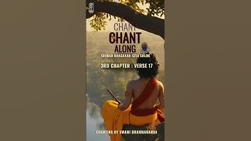 Chapter 3 Verse 17 – Bhagavad Gita Chant | Inner Fulfillment Revealed! 🕉️ | #Gitachanting #short
