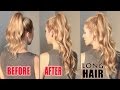 How to get LONG HAIR in 2 min WITHOUT extensions. ARIANA GRANDE hair tutorial