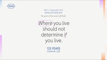Where you live should not determine if you live - A LifeTalks Event by Roche
