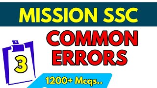ENGLISH GRAMMAR COMMON ERRORS 1200+ PART-3