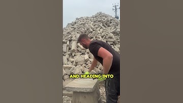 1000 Tonnes of reclaimed stone by hand with hammer & chisel #stone #construction #bluecollar #fyp