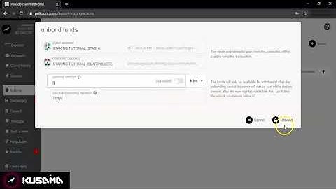 Kusama Network - How to Stop Staking & Unbond Tutorial for Beginners.