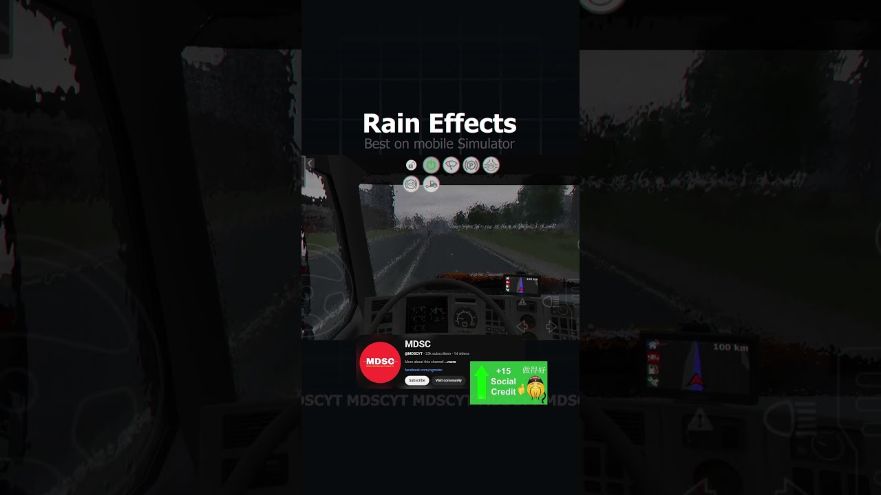 Best RAIN effects on a Mobile Truck Simulator!