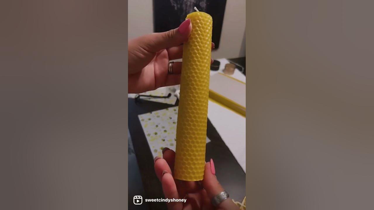 Honey candle making. Haciendo velas de miel. velasdecorativas miel 