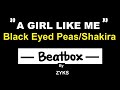 The black eyed peasshakira a girl like me  beatbox by zyks
