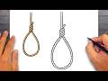 How to draw Hanging Rope - Easy Drawing for Kids & Beginners
