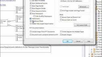 Hand Drawn mode in Enterprise Architect