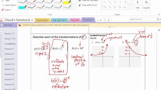 Lesson 3.1 Exponential, Logistic, and Logarithmic Graphs
