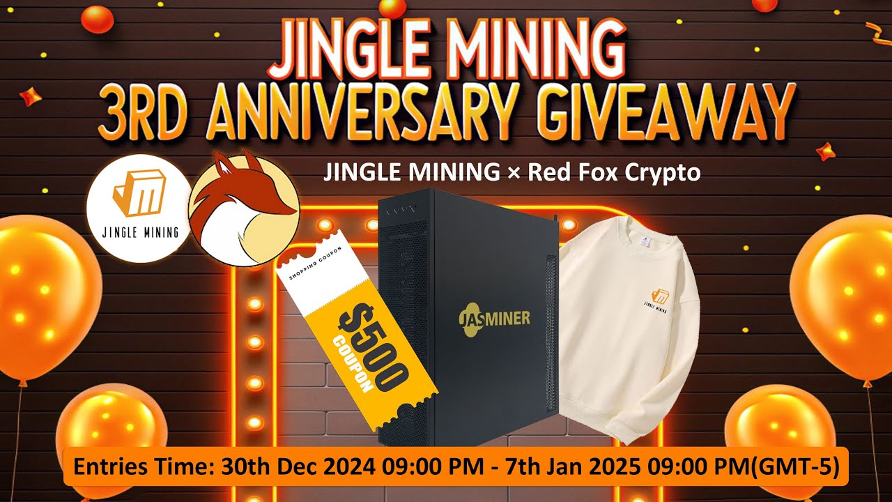 JINGLE MINING feat. RED FOX CRYPTO 3RD ANNIVERSARY GIVEAWAY - YouTube