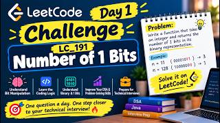LC 191: Number of 1 Bits Explained | Bit Manipulation in Java | Day 1