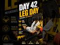 Day 42 Leg Workout 🦵🔥 | Build Strong Legs 💪 | Gym Motivation #gymmotivation #legdayworkout #legday