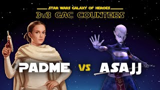 3v3 - Padme vs Asajj | SWGOH GAC NS Counter