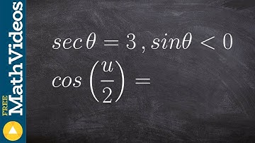 Evaluate the half angle of cosine from a triangle