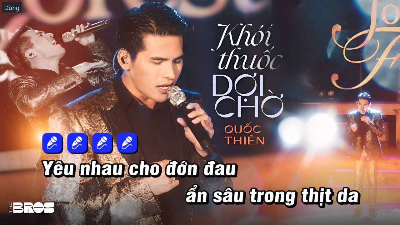 Karaoke Khói Thuốc Đợi Chờ (Live) - Quốc Thiên (Soul of The Forest)