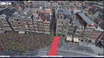 100,000 Pedestrians Simulated in Real-Time: Advancing High-Performance Digital Twins