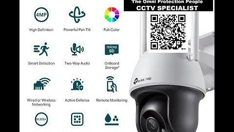 TP Link Pan Tilt Camera VIGI C540 W Mini 4MP WIFI Full Color Outdoor Network IPC Home Security Offic