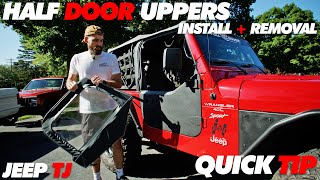 Half Door Upper Window Install + Removal | Quick Tip Jeep TJ screenshot 1