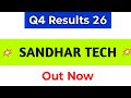 Sandhar Technologies Q4 Results | Sandhar Technologies Share Latest News | Sandhar Technologies