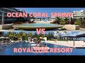 Ocean Coral Spring versus Royalton Blue Waters #h10hotels