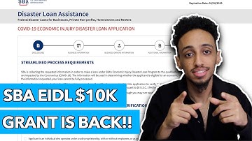 SBA EIDL Update $10,000 Grant Is BACK!