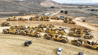 LB3 Enterprises Moving a Hill with Scrapers