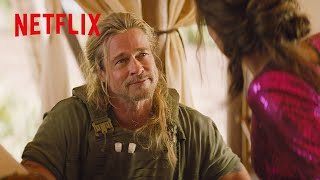 60歳目前 - ロン毛姿がカッコ良すぎるブラピ | ザ・ロストシティ | Netflix Japan