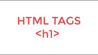 HTML tag h1 tutorial 2 beginners