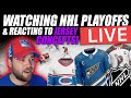 LIVE! Watching NHL Playoffs & Reacting to Jersey Concepts!