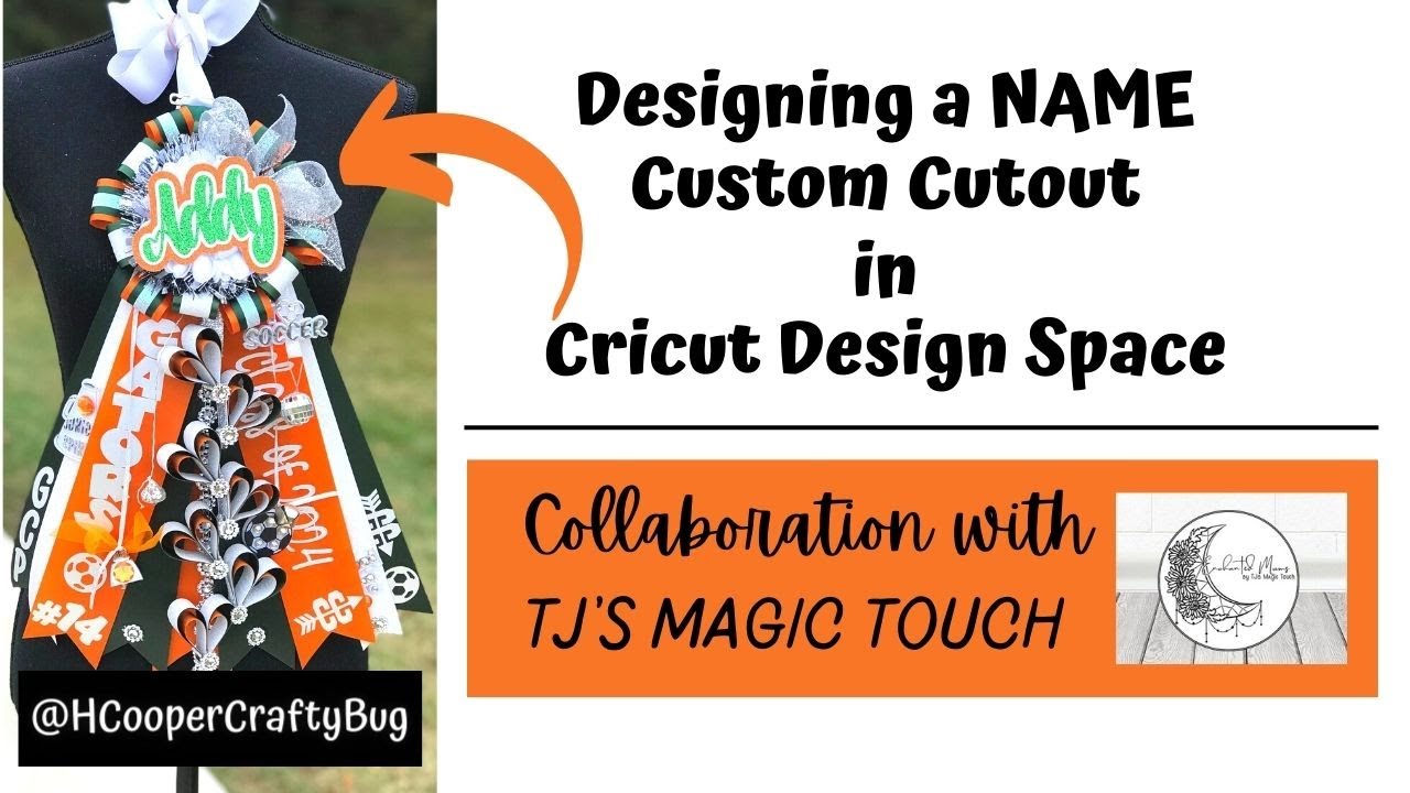 Designing a NAME Custom Cutout on Cricut Design Space Collaboration w ...