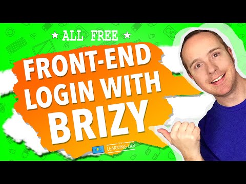 WordPress Front End Login With Free Brizy + Two Free Plugins