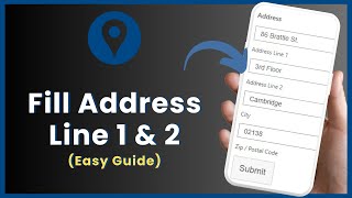 How Do I Fill Out Address Line 1 And 2
