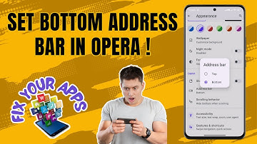 How to Set the Bottom Address Bar in Opera Browser