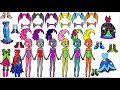 Faries vs vampires my little pony equestria girls paper dolls dressing up game