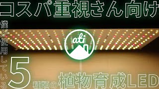 【コスパ重視さん向け】僕が使っている5種類の植物育成LED