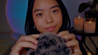 ASMR Fluffy Mic Touching & Breathy Whispers To Help You Fall Asleep Tonight 💤